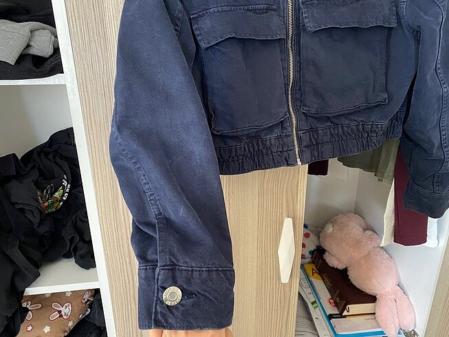 s Beden lacivert Renk Bershka kot ceket