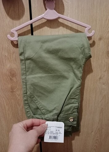 Haki kanvas pantolon 