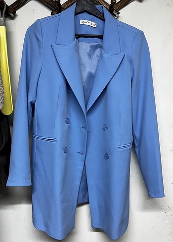 Zara Mavi Blazer Ceket