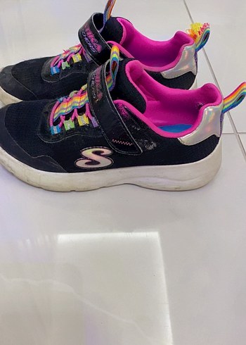 Kız Çocuk Çok Renkli Bağcıklı Spor Ayakkabı - Görsel 2