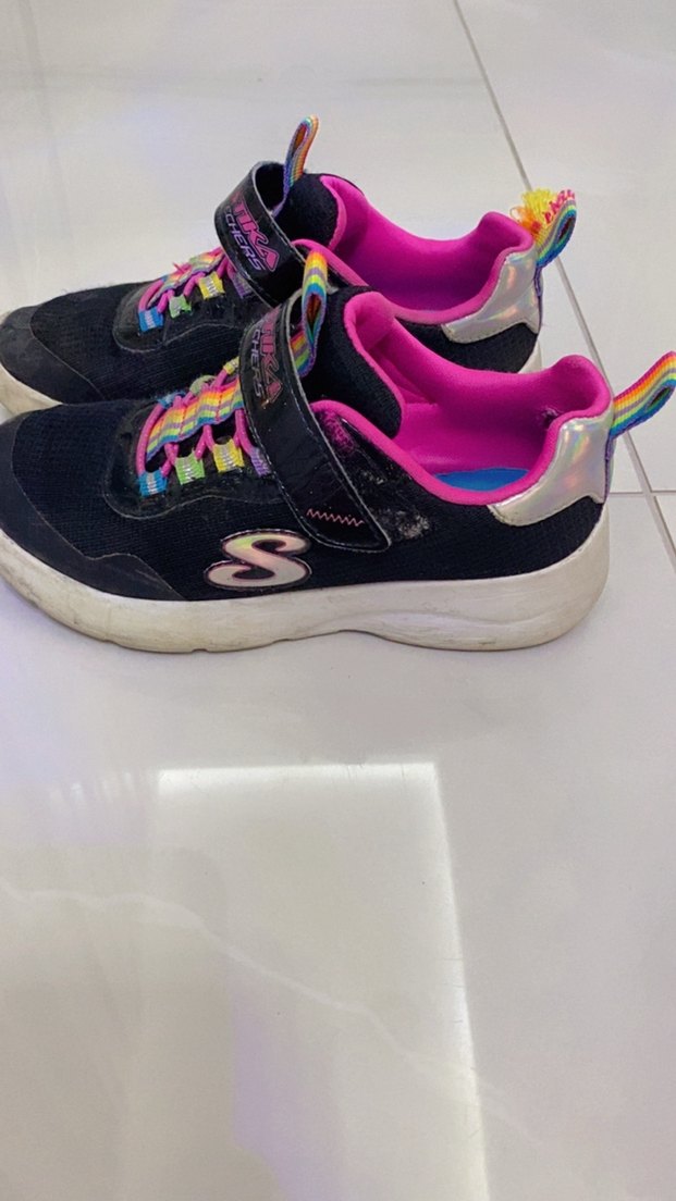 Kız Çocuk Çok Renkli Bağcıklı Spor Ayakkabı - Görsel 2