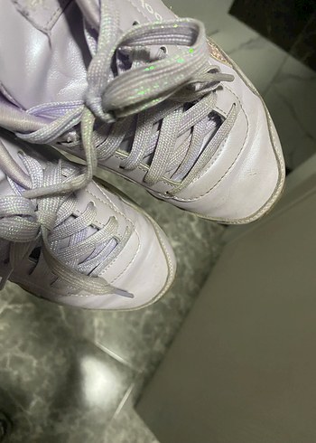 Pastel Mor Dolgu Topuklu Bağcıklı çocuk Spor Ayakkabı - Görsel 2