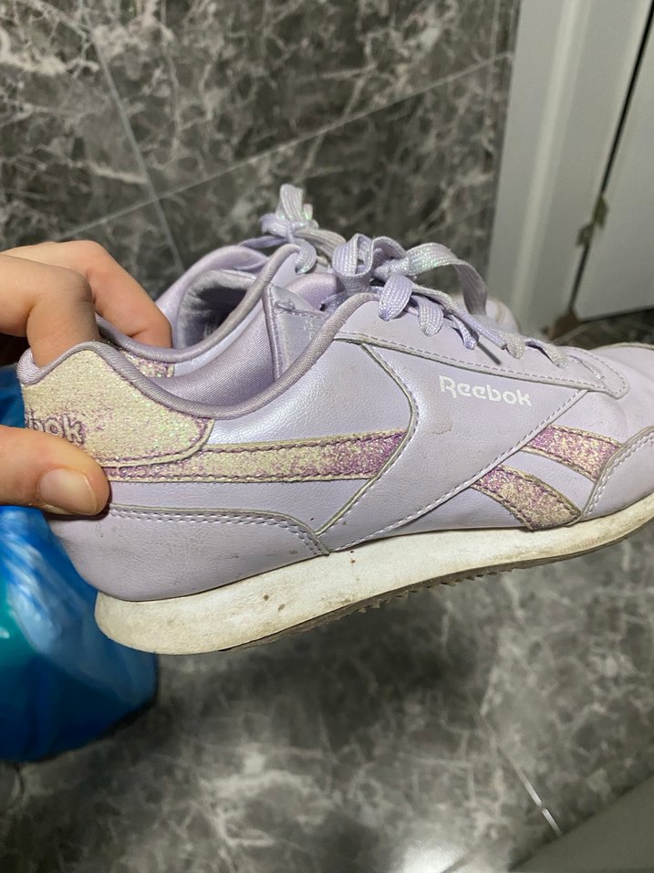 Pastel Mor Dolgu Topuklu Bağcıklı çocuk Spor Ayakkabı - Görsel 3