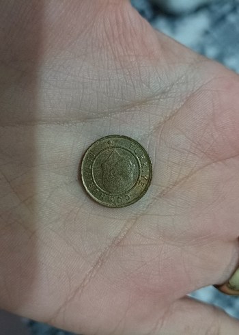 Parlak Altın Renk 1 Kuruş Madeni Para - Görsel 2