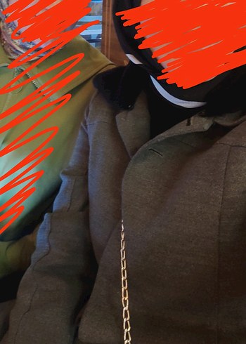 Gri Uzun Kadın Kaban - Görsel 3