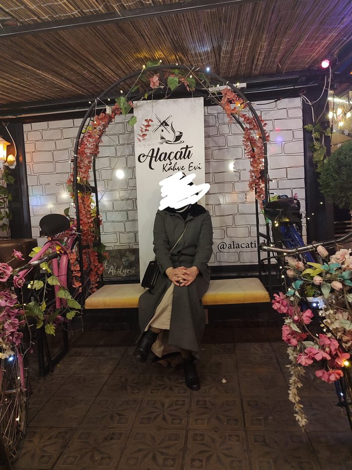 Gri Uzun Kadın Kaban - Görsel 2