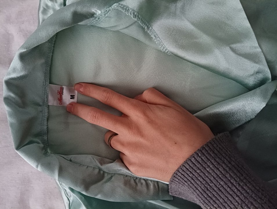 Gri Kadın Midi Saten Pijama Takımı - Görsel 4