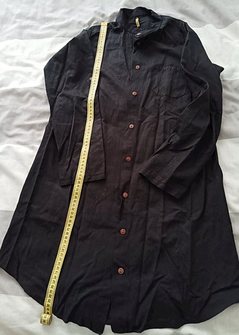 Uzun Kollu Siyah Kadın Gömlek - Görsel 3