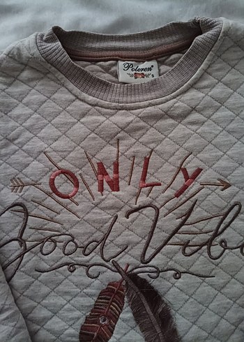 Nakışlı Bohem Gri Pijama Takımı - Görsel 3