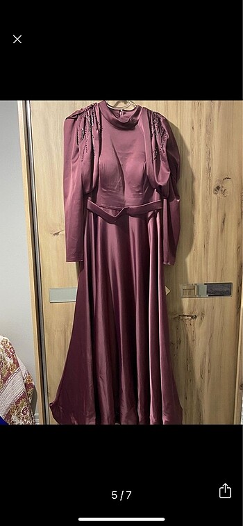 xl Beden pembe Renk 42 beden tesettür abiye