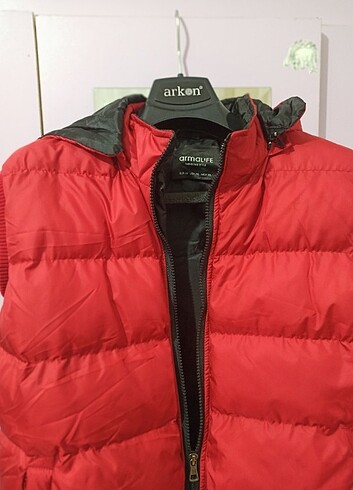 xxl Beden kırmızı Renk Şişme Yelek
