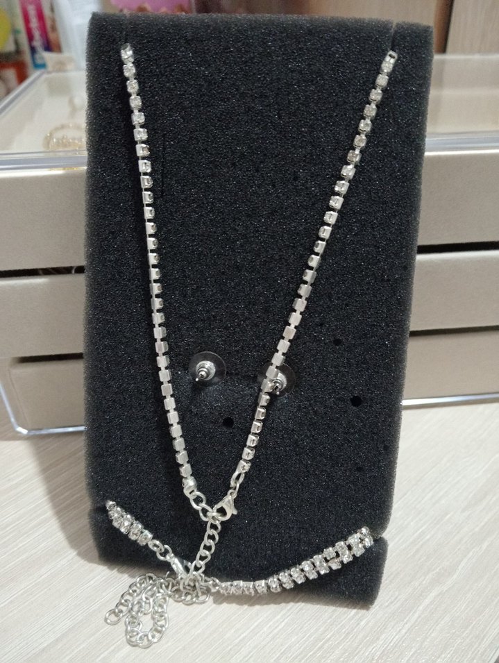 Abiye Set Suyolu Kolye, bileklik, küpe - Görsel 4