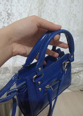 Kadın Sax Mavi El Çantası - Görsel 5