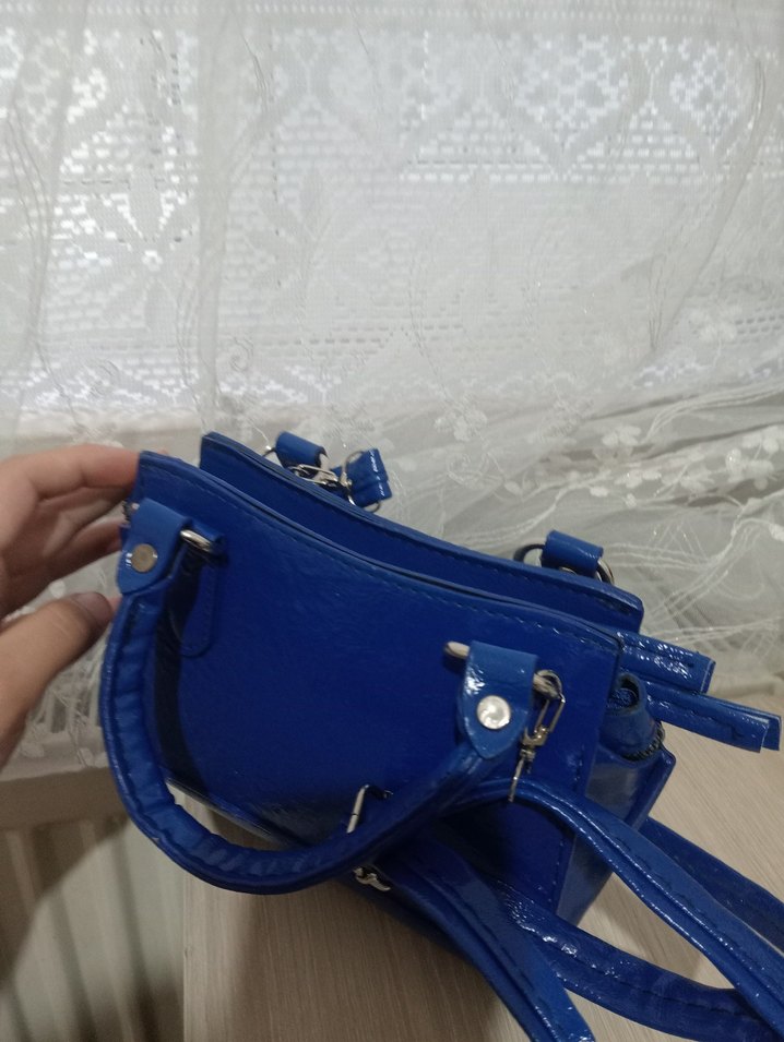 Kadın Sax Mavi El Çantası - Görsel 3