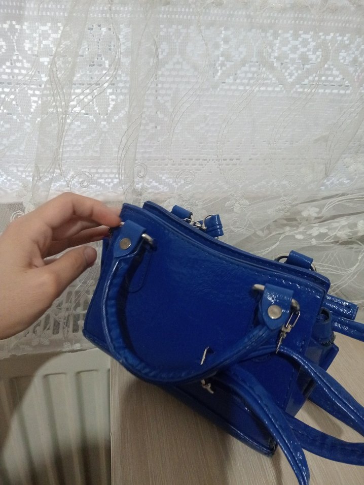 Kadın Sax Mavi El Çantası - Görsel 4