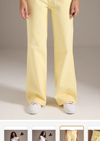 Kadın Sarı Kot Pantolon - Görsel 7