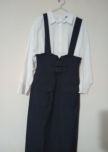 Kadın Uzun Salopet Etek - Görsel 3