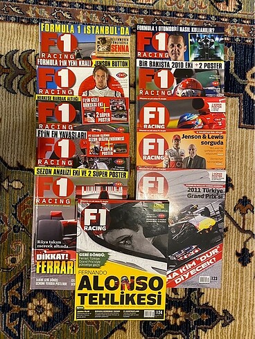 F1 Racing Dergiler Çeşitli Sayılar Formula 1