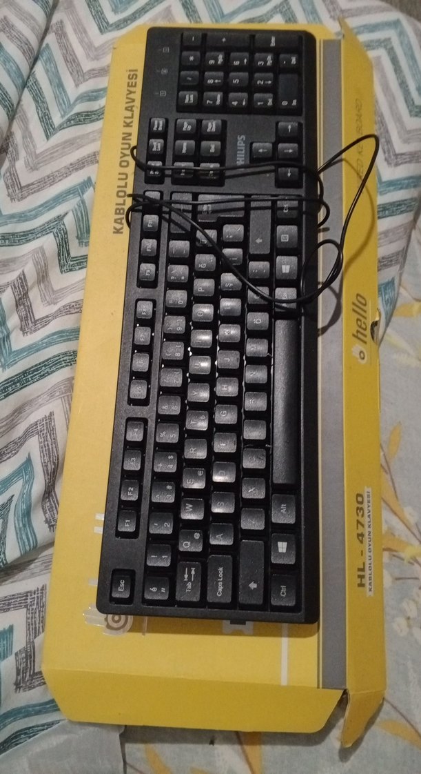 Sarı Philips Kablolu Oyun Klavyesi - Görsel 2