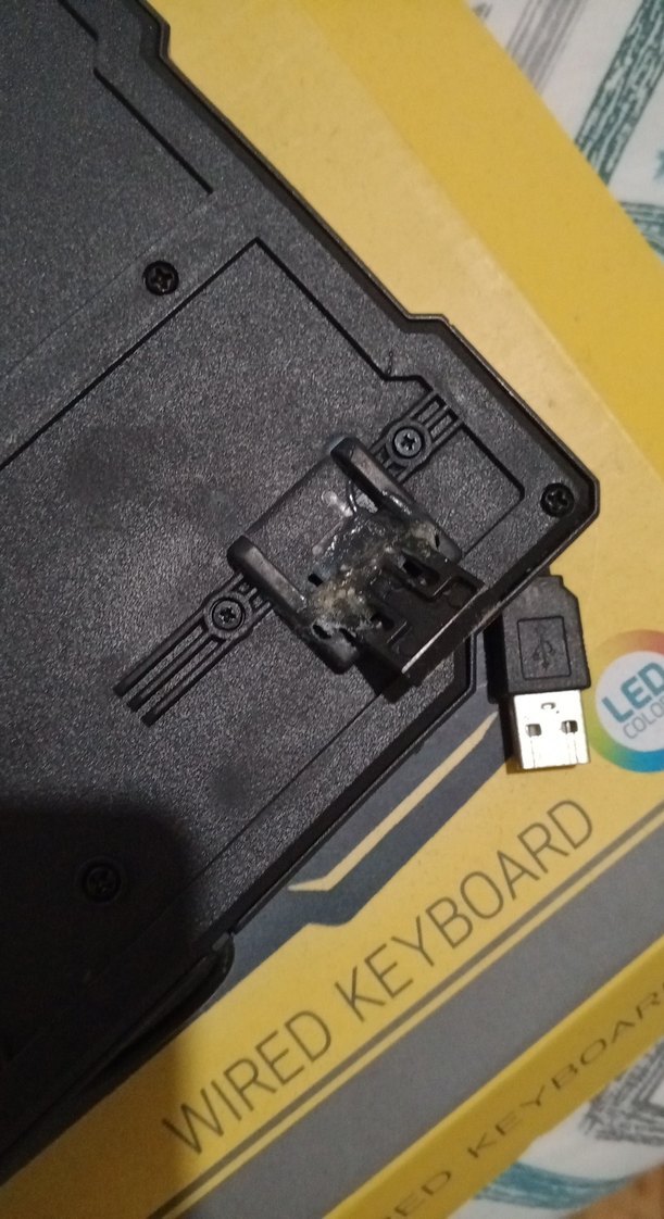 Kırmızı Ok Tuşlu Siyah Klavye - Görsel 3