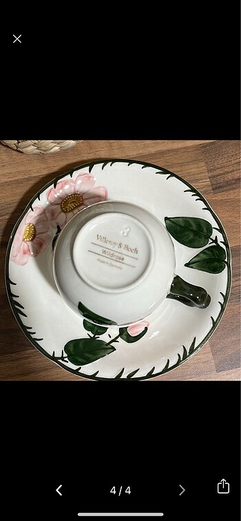 Villeroy boch wild rose fincan