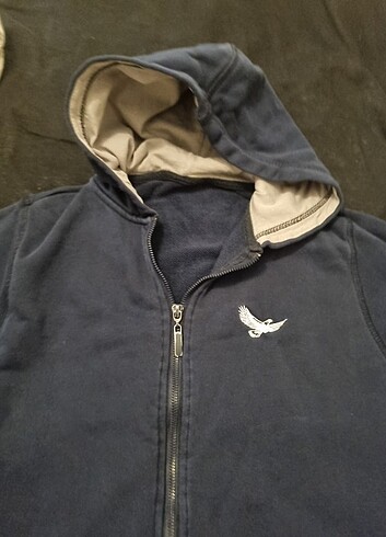 13-14 Yaş Beden lacivert Renk Sınav koleji sweatshirt 