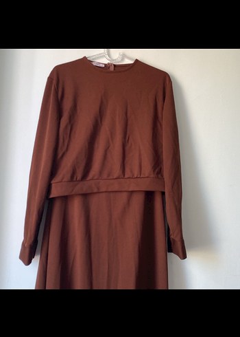Diğer Kahverengi etek sweatshirt takım