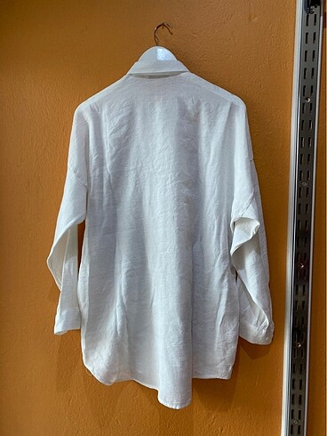 m Beden beyaz Renk Bayan pul işlemeli gömlek