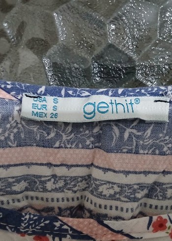 s Beden Bohem Çok Renkli Uzun Etek