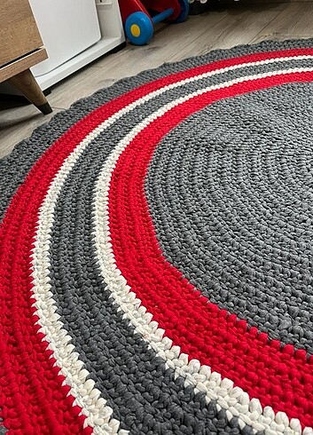 Yuvarlak halı kilim paspas - Görsel 2