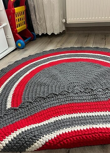 Yuvarlak halı kilim paspas - Görsel 3