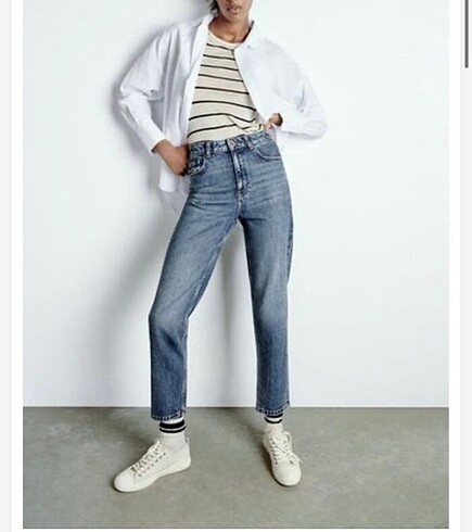 zara mom jean