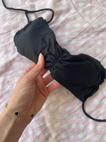 s Beden zara siyah bikini üstü