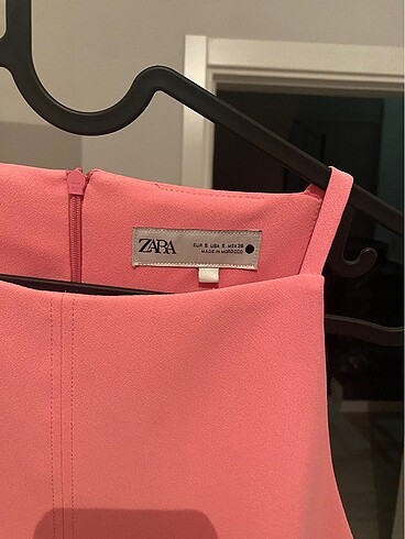 s Beden pembe Renk zara halter pembe elbise