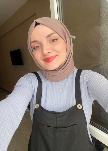 Diğer Mavi Denim Midi Tulum, Uzun Kollu,