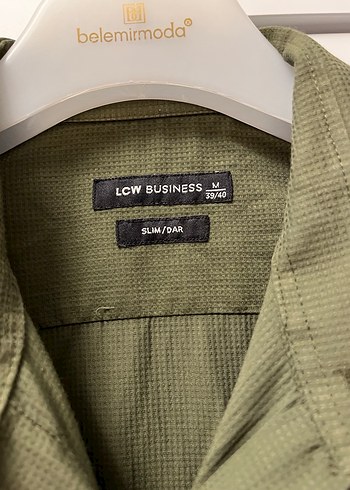 Düğmeli Khaki Keten Erkek Gömlek - Görsel 3