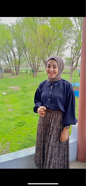 Saten gömlek kısa krop