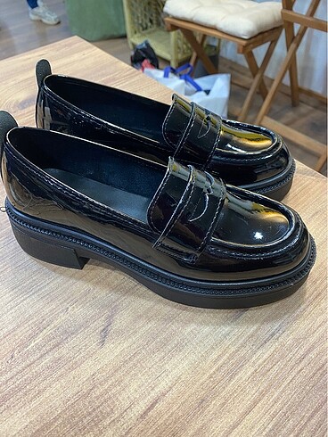 Diğer Siyah Rugan Loafer