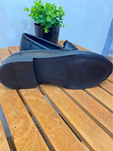 38 Beden siyah Renk Siyah Loafer