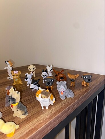  Beden Renk Figür oyuncak kedi köpek maymun tavşan ördek