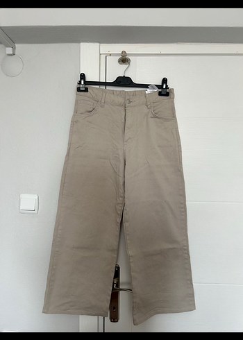 Bej Süet Kadın Regular Fit Pantolon - Görsel 2