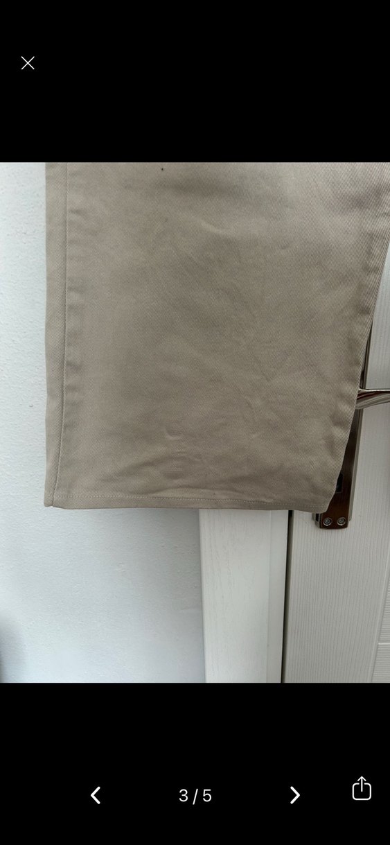 Bej Süet Kadın Regular Fit Pantolon - Görsel 3