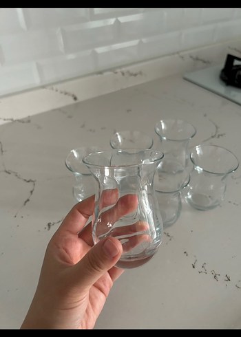 6'lı İnce Cam Çay Bardağı Seti - Görsel 2