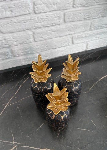 Altın Renkli Ananas Figürleri - Görsel 2