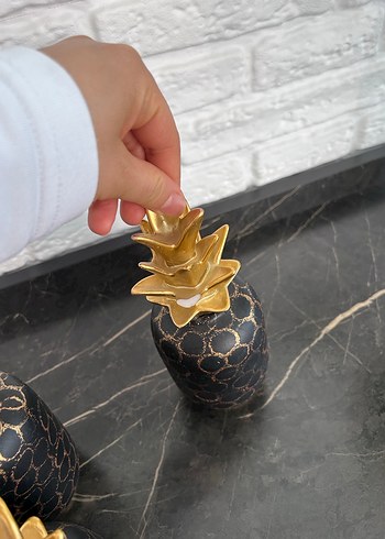 Altın Renkli Ananas Figürleri - Görsel 4