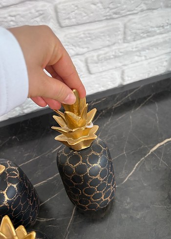 Altın Renkli Ananas Figürleri - Görsel 3