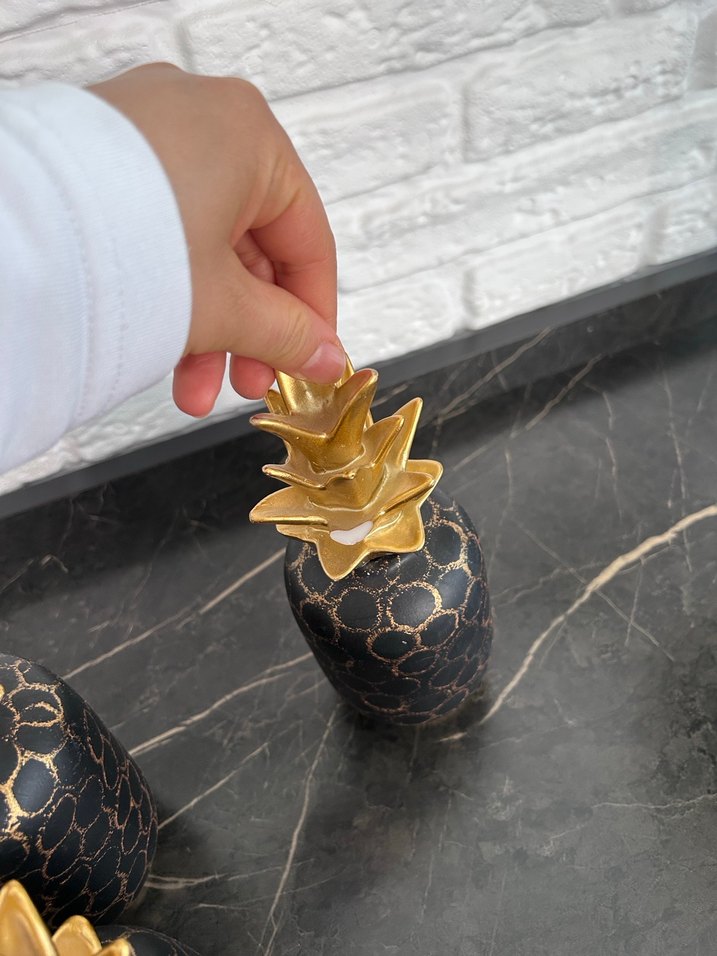 Altın Renkli Ananas Figürleri - Görsel 4