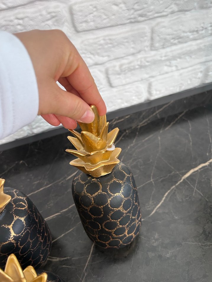 Altın Renkli Ananas Figürleri - Görsel 3