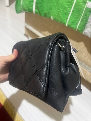  Beden siyah Renk Mango çift kulplu çanta Orjinal