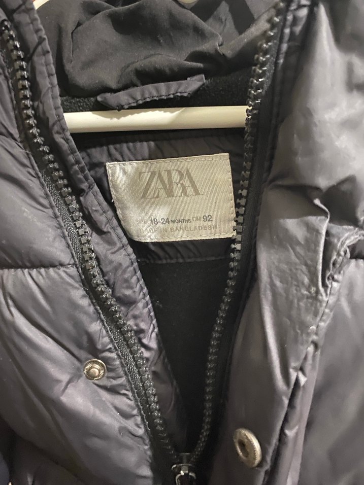 Zara 18-24 cocuk su tutmaz mont - Görsel 3